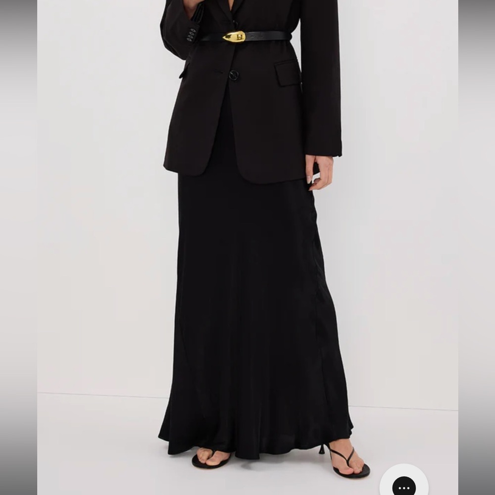 DISSH charli black satin maxi skirt never worn!!! Perfect condition size us 2